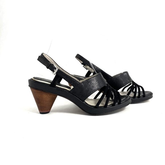 Oh! Healthy Heals Strappy Comfort High Heel Sandals Reptile Womens 38 - Picture 2 of 13